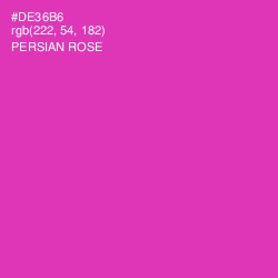 #DE36B6 - Persian Rose Color Image